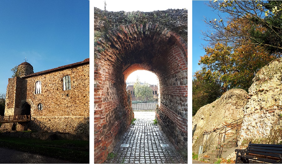 Colchester Castle, The Balkerne Gate and The Roman Wall